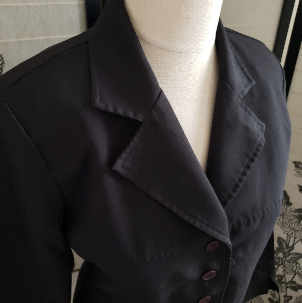 [A-List] Black 4 Button Blazer Suit Jacket